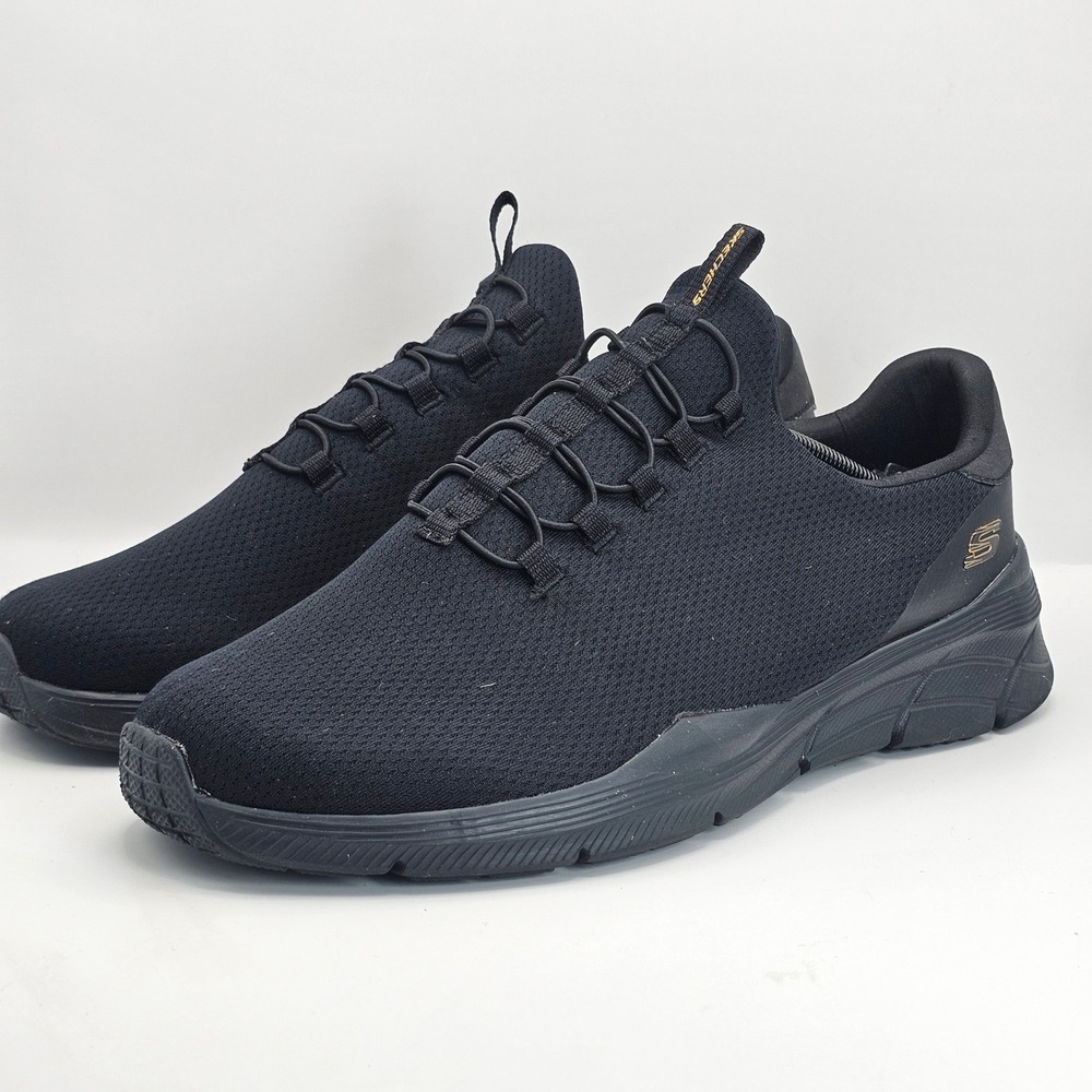 Skechers Equalizer 4.0 Persistant Mens 11.5 WW Black Slip On Sneakers 232063WW